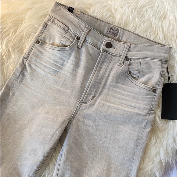 Citizens of Humanity Skinny Crop Jeans Gray Size 27 - Picture 3 of 5